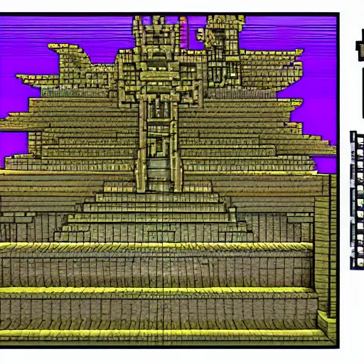 Image similar to night in minecraft, by kentaro miura