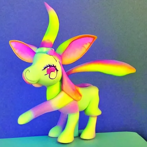 Prompt: donkey fairy hybrid. bright colors, smooth gradients