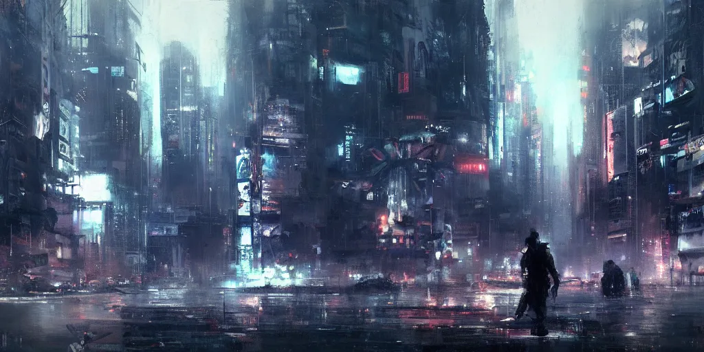 Image similar to cyberpunk jeremy mann