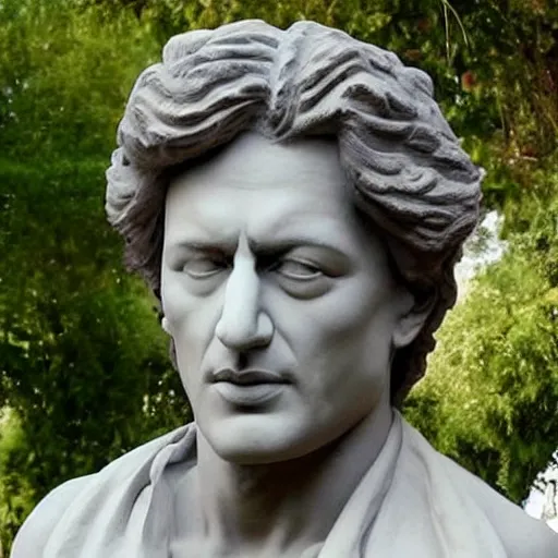 Prompt: Full sculpture of Imran Khan in the style of Greek sculptures