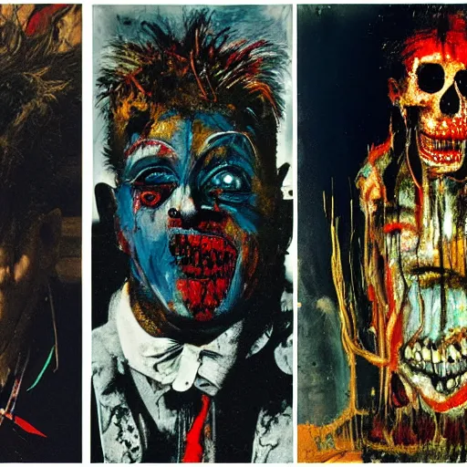 Prompt: a terrifying horrifying excruciating evil hell, by herman brood, by francis bacon, by jean - michel basquiat, by gustave moreau