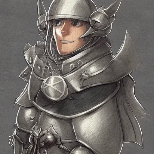 Image similar to heroic character design of anthropomorphic beaver, portrait, holy crusader medieval knight, final fantasy tactics character design, character art, colorized pencil sketch, highly detailed, Akihiko Yoshida,