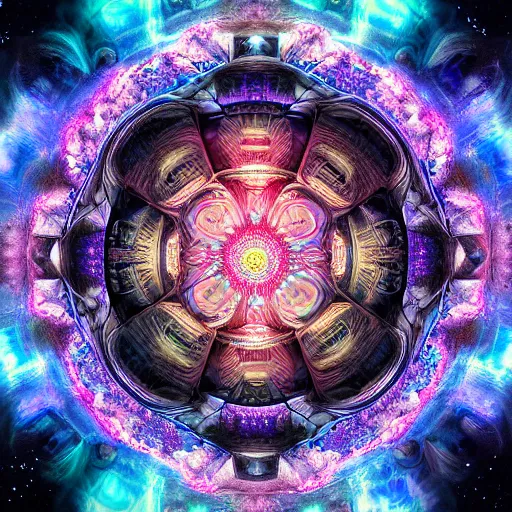 Prompt: highly detailed and intricately made HD mixed media digital artwork piece of a very beautiful and epic nebulapunk Mandala with very symmetrical features, soft pastel tones, unreal 5, hyperrealistic, octane render, atmospheric lighting, Aetherpunk, intricate detail, cinematic, HDR digital painting, 8k resolution, enchanting, sense of awe, award winning picture, Hyperdetailed, Gsociety, trending on ArtstationHQ