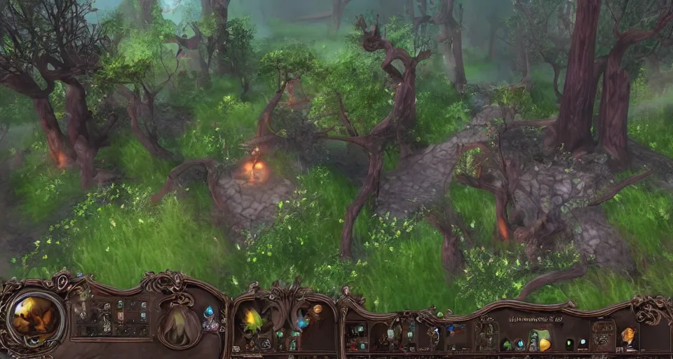 Image similar to Enchanted and magic forest, from NCSOFT