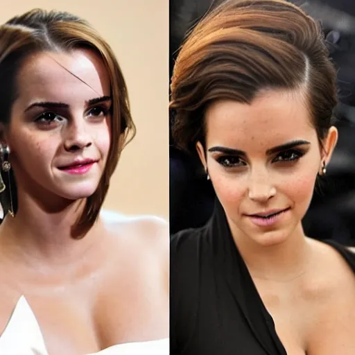 Image similar to emma watson mixed with kim kardashian