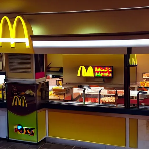 Image similar to mcdonalds inside the pyramids