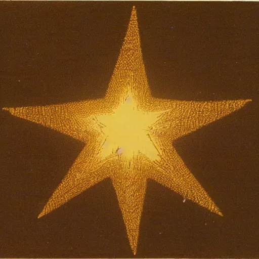 Prompt: old picture of a quasi-star