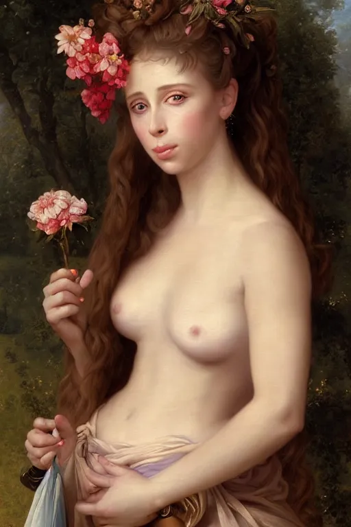 Prompt: A fantasy style portrait painting of Jennifer Love Hewitt/Bogdana Kadritskaya hybrid, in the style of François Boucher, Oil Painting, unreal 5, DAZ, hyperrealistic, octane render, Regal, Refined, Detailed Digital Art, RPG portrait, Michael Cheval, William-Adolphe Bouguereau, Walt Disney (1937), Steampunk, dynamic lighting, Highly Detailed, Cinematic Lighting, Unreal Engine, 8k, HD