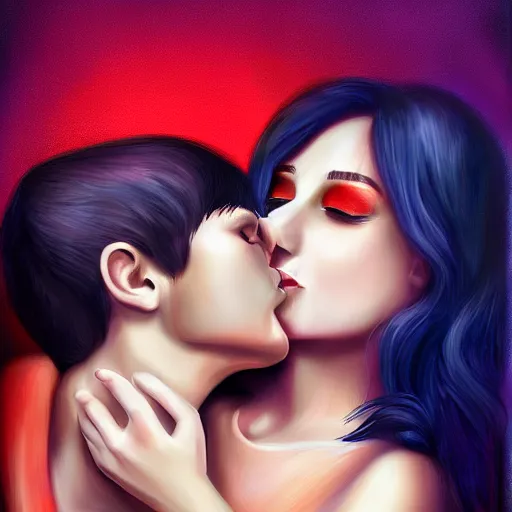 Prompt: true love, digital painting, trending on DeviantArt