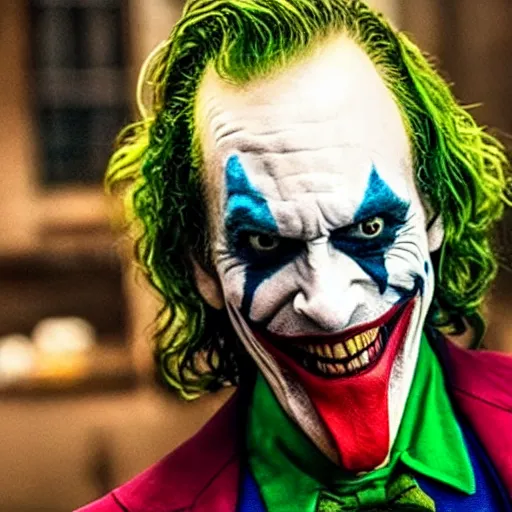 Image similar to film still of david cross as joker in the new Joker movie