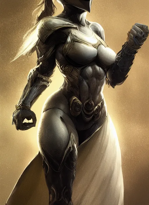 Image similar to female moon knight, hyper detailed, dynamic background, digital art, trending in artstation, cinematic lighting, studio quality, smooth render, unreal engine 5 rendered, octane rendered, art style by klimt and nixeu and ian sprigger and wlop and krenz cushart