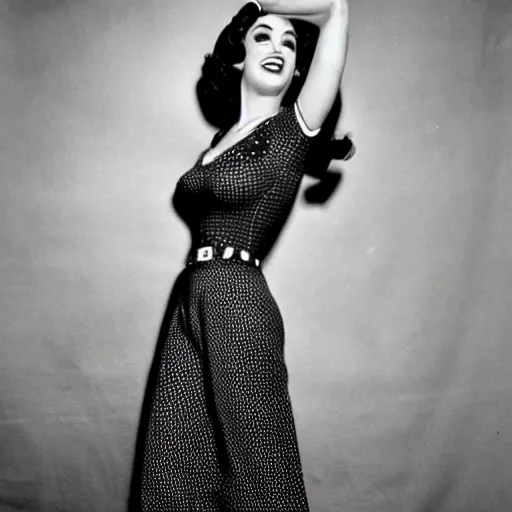 Prompt: katy perry pin up, award winning, 1 9 5 0 s