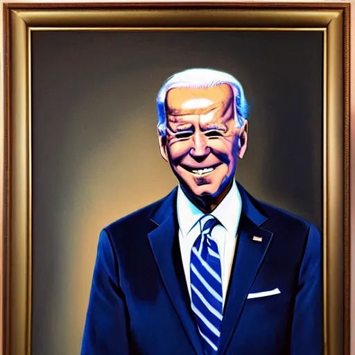 Image similar to Joe Biden can't remember, artwork by Ivan Seal, 8k, oil painting, high definition, highly detailed