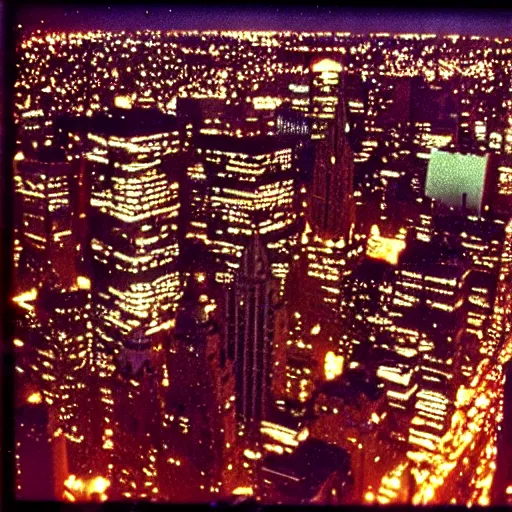 Image similar to Beautiful colored-photo cameraphone 1988 soft Photograph of New York city a tnight