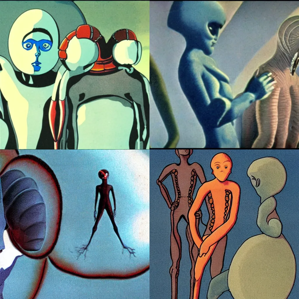 Prompt: still from fantastic planet