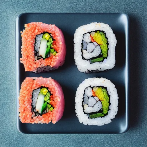 Image similar to new product from impossible - vegan toro sushi