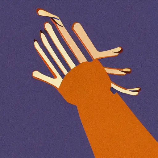 Prompt: wolverine hands, claws, medical illustration