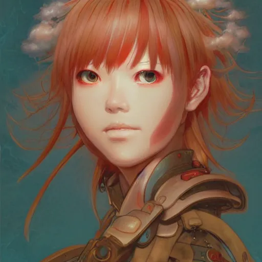 Image similar to prompt : ragnarok online portrait soft light painted by james jean and katsuhiro otomo and erik jones, inspired by akira anime, smooth face feature, intricate oil painting, high detail illustration, sharp high detail, manga and anime 1 9 9 9