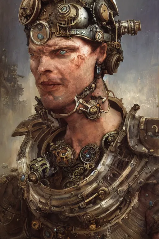 an ancient roman steampunk engineer with a cybernetic | Stable Diffusion |  OpenArt
