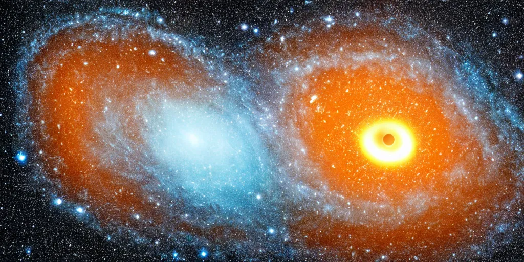 Prompt: super massive black hole swallowing galaxy, UHD, high detail