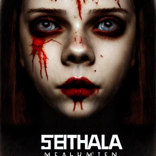 Prompt: 8 k, uhd, cover new horror game called mathilda