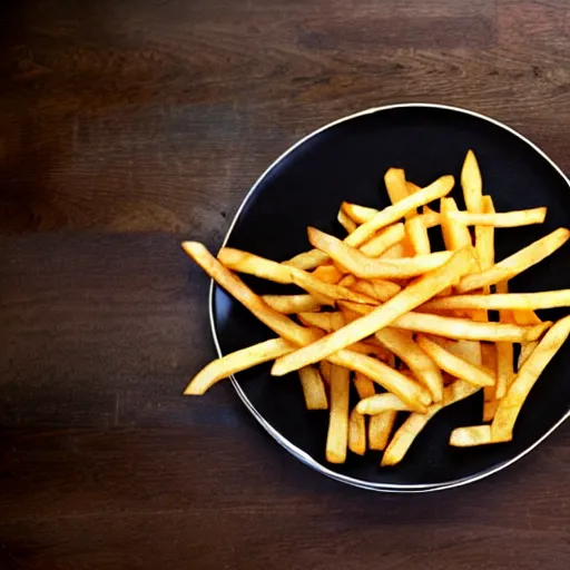 Image similar to french fries pile, burnt with ketschup - t