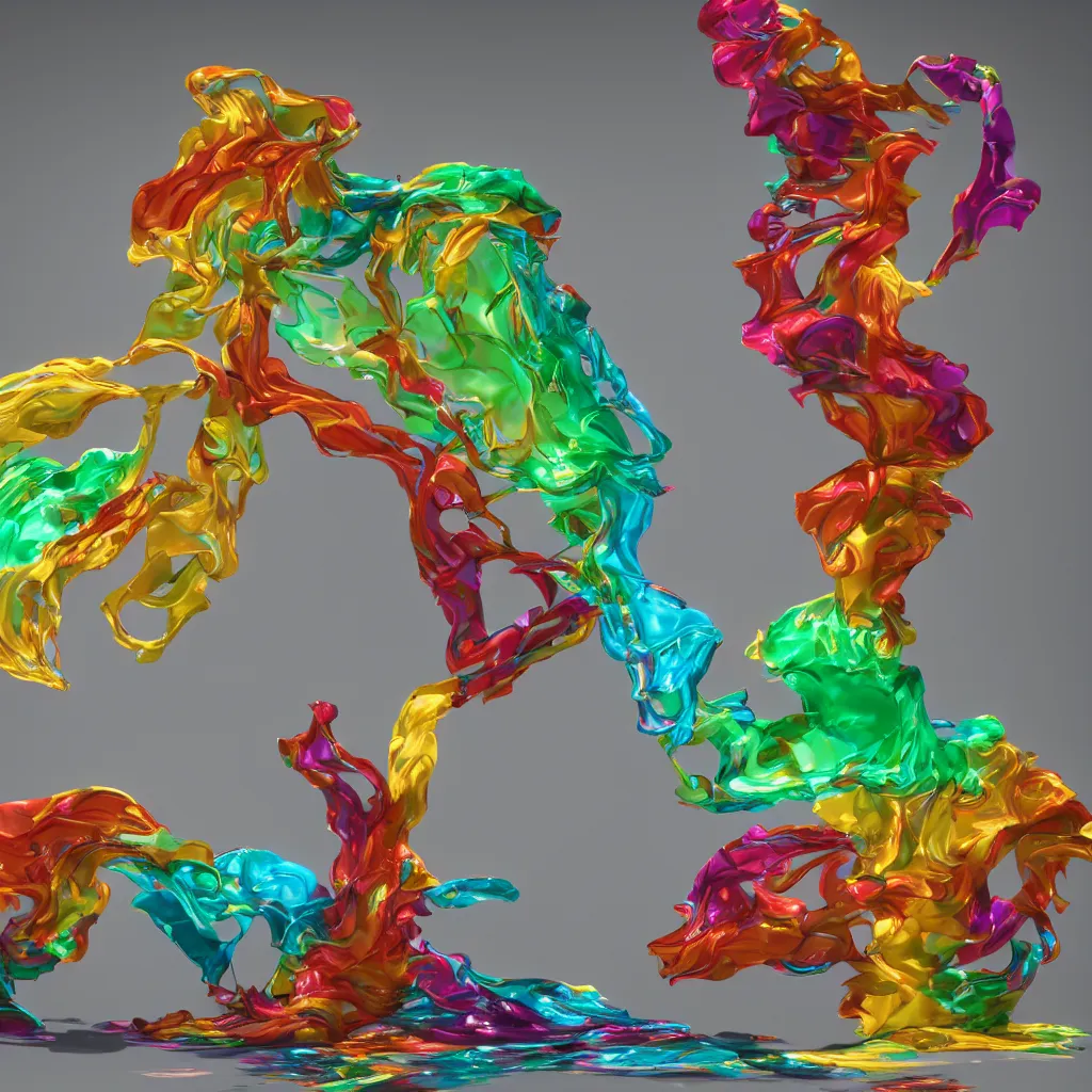 Image similar to painful pleasures by lynda benglis, octane render, colorful, 4 k, 8 k