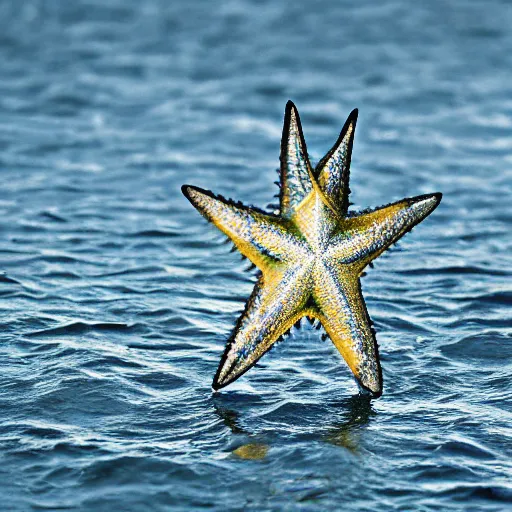 Prompt: national geographic professional photo of staryu, award winning