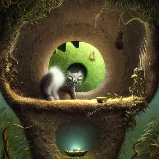 Prompt: kitten in Samorost