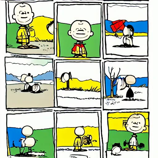 Image similar to charlie brown illustrated by charles schulz