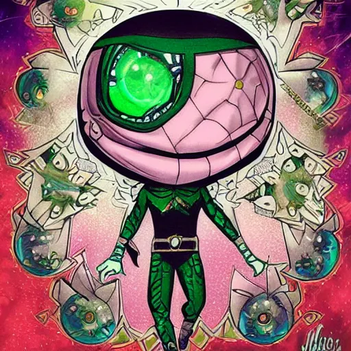 Image similar to Mysterio, artwork by Jasmine Becket-Griffith,