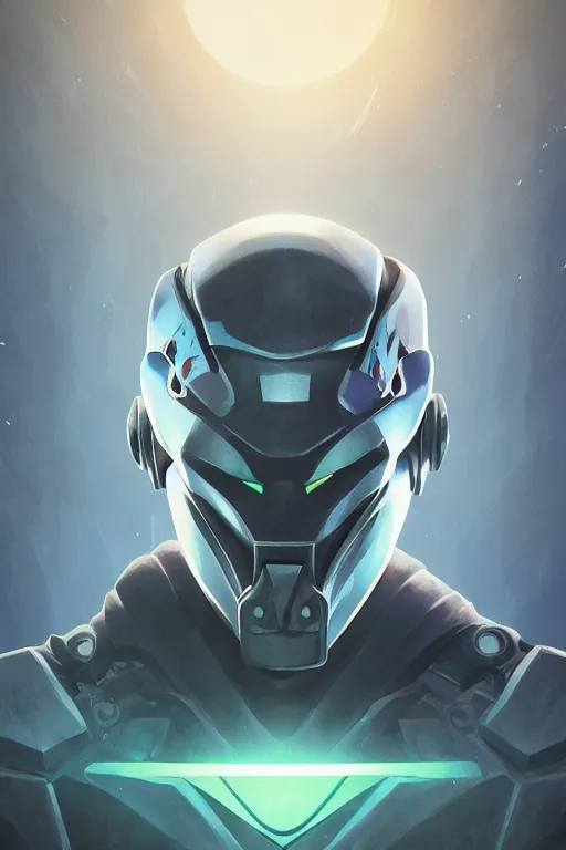 Image similar to epic mask helmet robot ninja portrait stylized as fornite style game design fanart by concept artist gervasio canda, behance hd by jesper ejsing, by rhads, makoto shinkai and lois van baarle, ilya kuvshinov, rossdraws global illumination radiating a glowing aura global illumination ray tracing hdr render in unreal engine 5