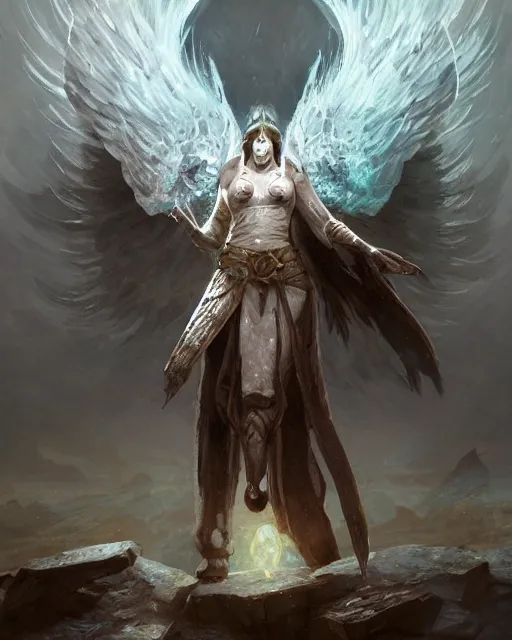 Prompt: Cow Angel Priest, D&D, artstation, fantasy, magic the gathering artwork, cinematic lighting, centered, symmetrical, highly detailed, digital painting, , concept art, smooth, sharp focus, illustration, volumetric lighting, epic Composition, 8k, art by Akihiko Yoshida and Greg Rutkowski and Craig Mullins, oil painting, cgsociety