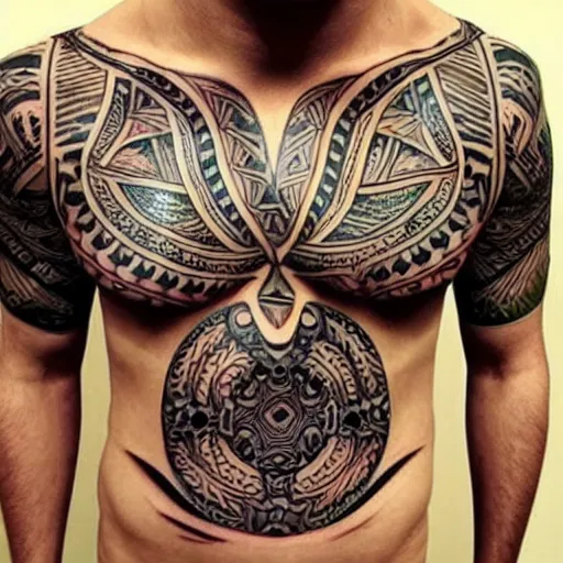 Samoan Men Tattoos - Inspiring Chest Tattoo Ideas