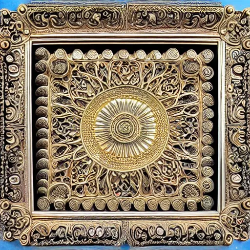 Prompt: beautiful art frame, gaudy, large intricate details