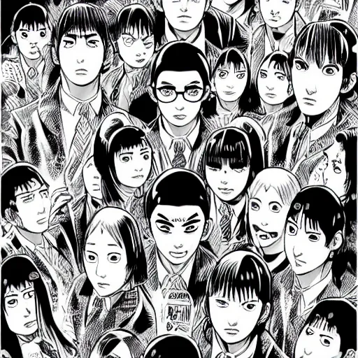 Image similar to ultrarealistic pop art poster from mangaka junji ito, intricate details, sharp details, perfect composition, like real project