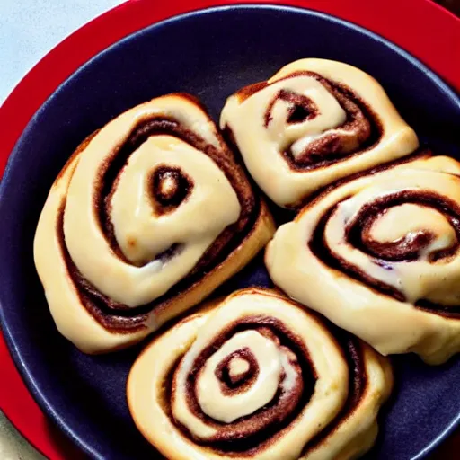 Image similar to cinnamon rolls, made of steak