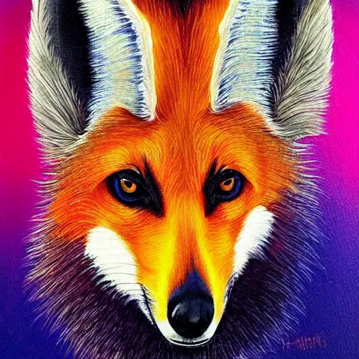 Image similar to Maned Wolf 🎨 🖌️