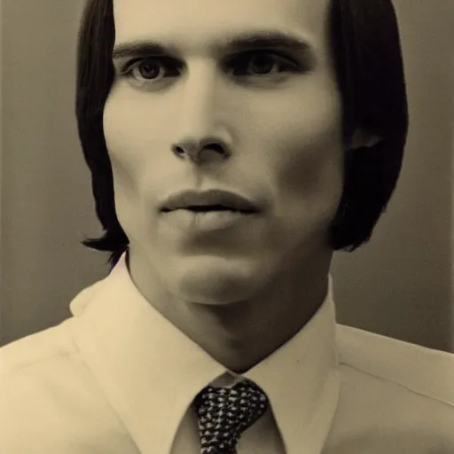 Image similar to A photograph portrait of Jerma985 with short-medium length hair a combover wearing early 1970s menswear in the early 1970s, taken in the early 1970s, grainy, taken on a 1970s Polaroid Camera, realistic, hyperrealistic, very realistic, highly detailed, very detailed, extremely detailed, detailed, digital art, trending on artstation, colorized photo