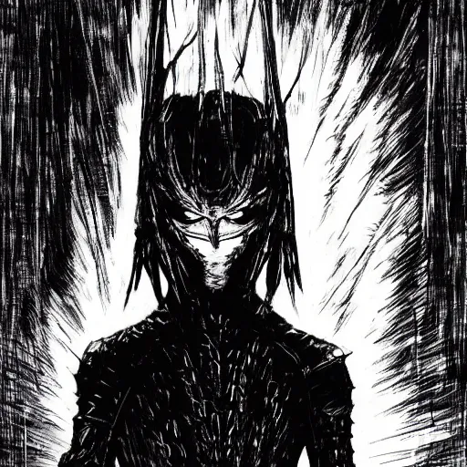 Image similar to Mr Rodgers looking sinister, by Tsutomu Nihei, highly detailed