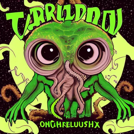 Prompt: tarsier and cthulhu mix