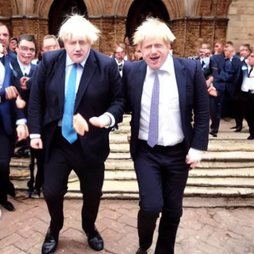 Image similar to boris Johnson dancing with mariachi