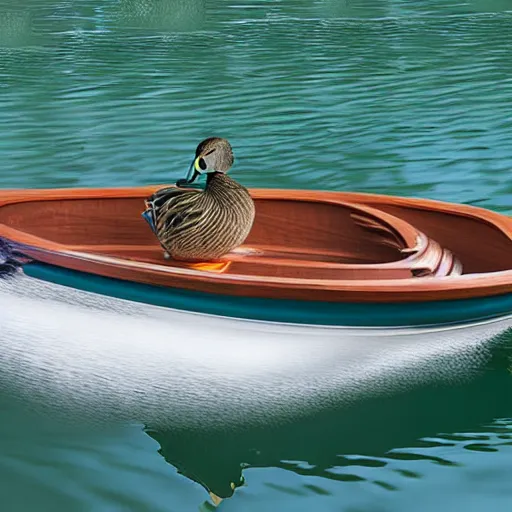 Prompt: boat : : 4 0 duck : : 5