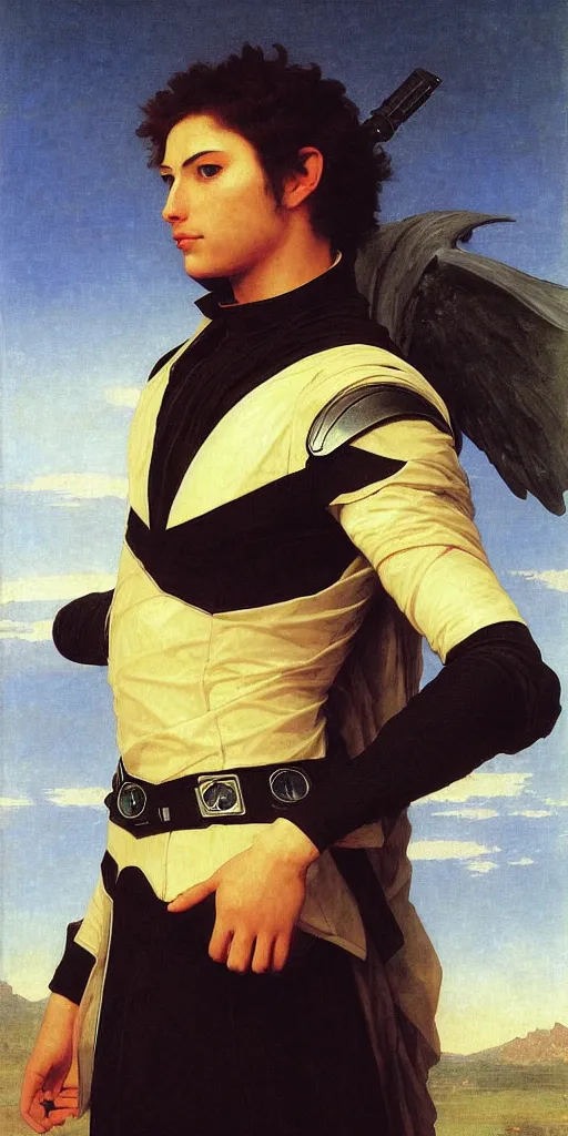 Image similar to portrait of a kamen rider rx, majestic, solemn, by bouguereau