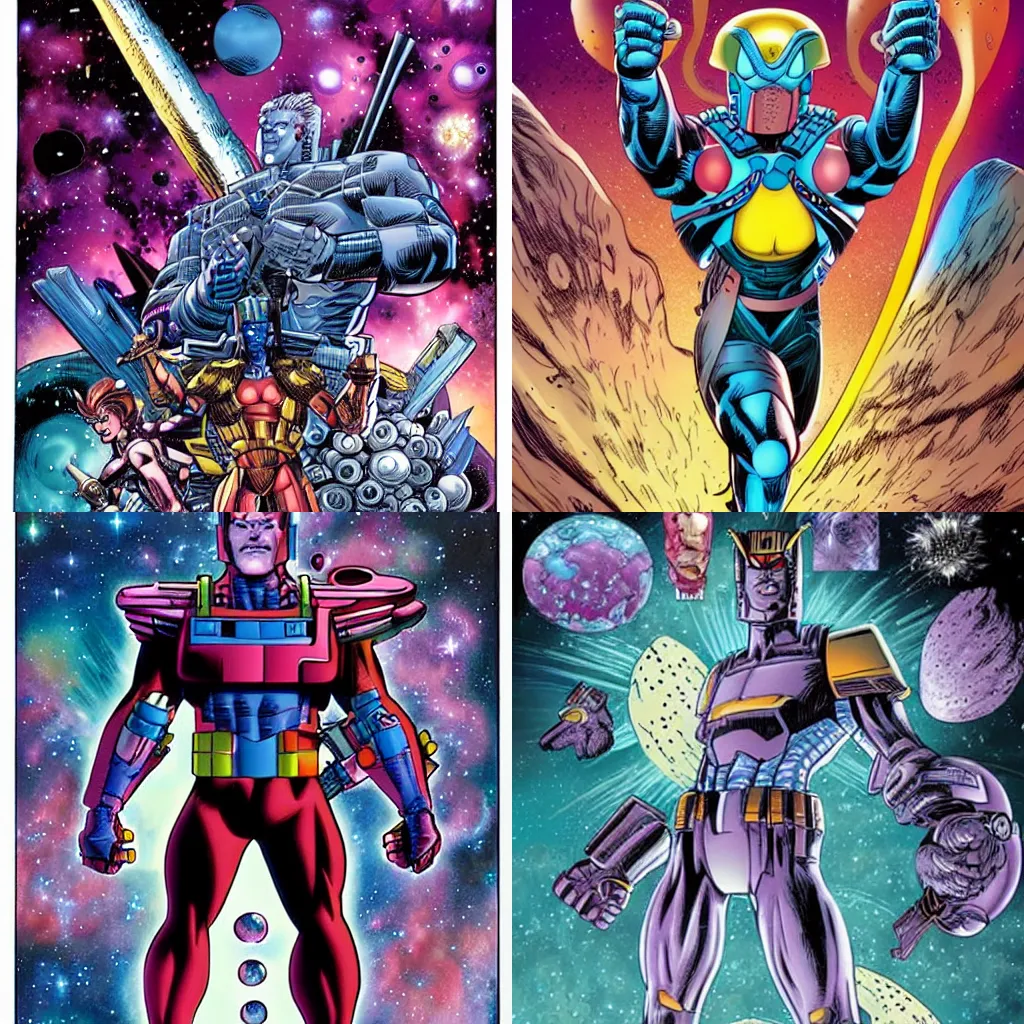 Prompt: Galacticus by Rob liefeld