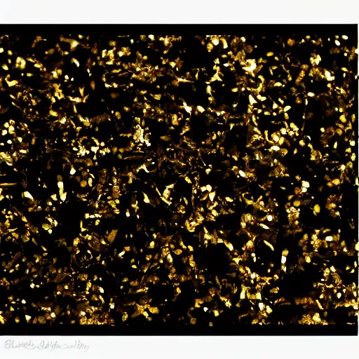 Image similar to gold flakes : : minimal, sleek : :