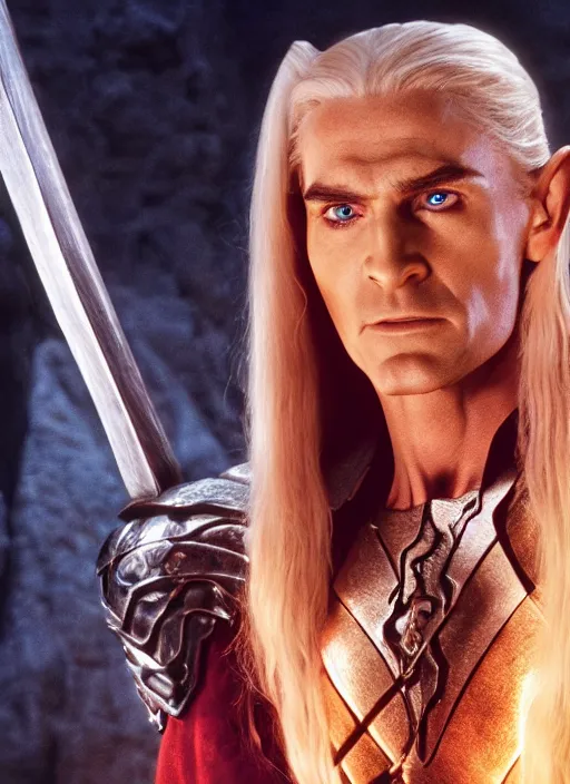 Prompt: movie still of skeletor as legolas in lord of the rings, 8 k, hd