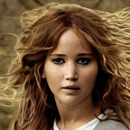 Prompt: jennifer lawrence as hermione granger