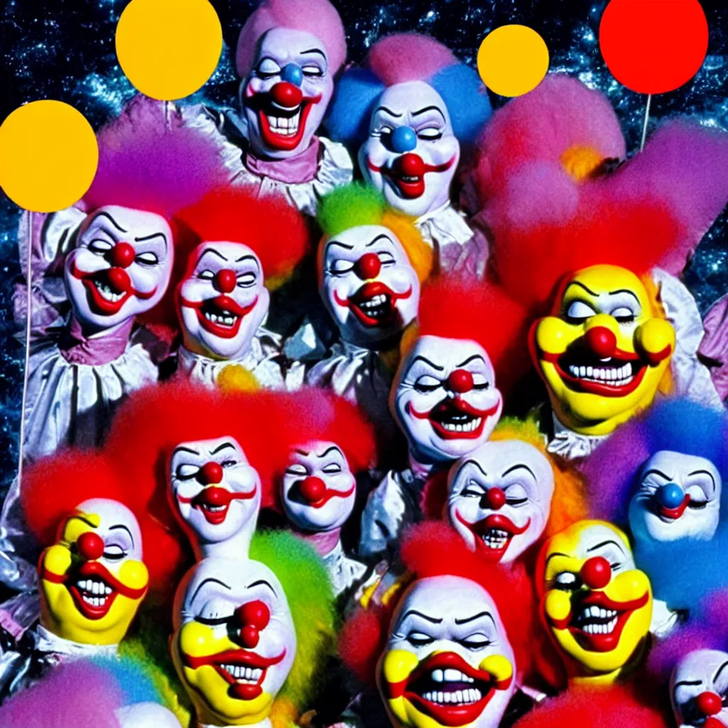 Image similar to killer klowns from outer space