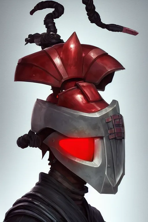 Image similar to epic mask helmet japanese samurai portrait stylized as fornite style game design fanart by concept artist gervasio canda, behance hd by jesper ejsing, by rhads, makoto shinkai and lois van baarle, ilya kuvshinov, rossdraws global illumination radiating a glowing aura global illumination ray tracing hdr render in unreal engine 5